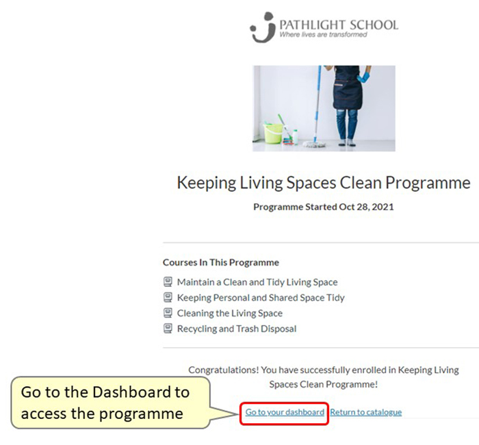 Programme Enrolment Step 4