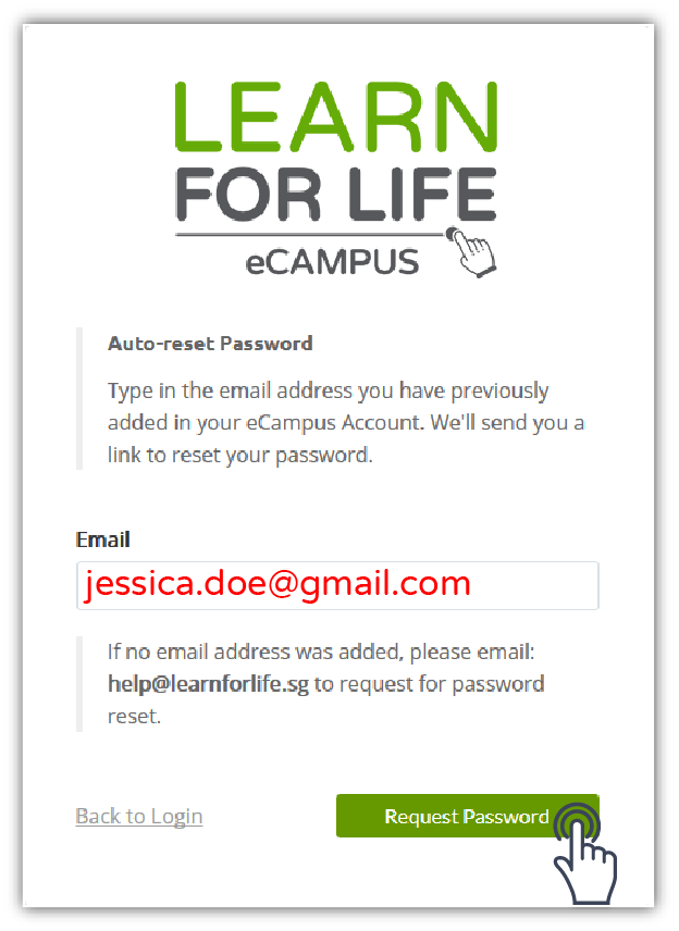 Reset Password Step 2