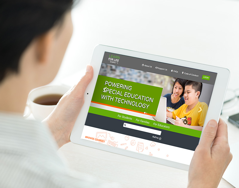 Access LearnforLife.sg on Tablet Devices